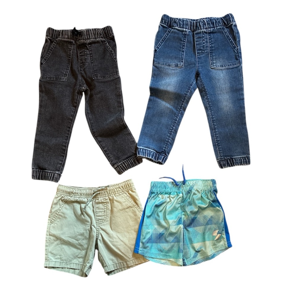 Kids Bottoms lot bundle - Black, Blue, Green